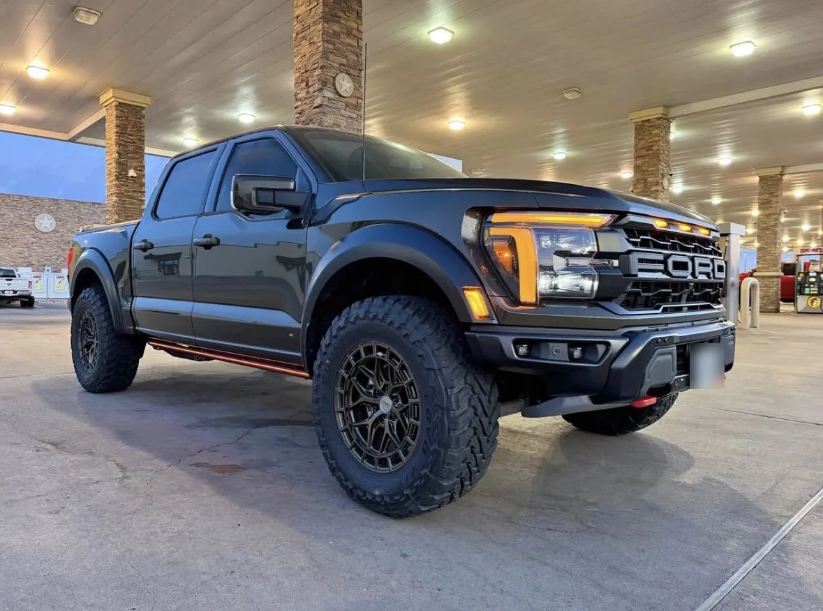 2026 Ford F-150 Raptor R on 20x9.5 Vossen HFX-1 wheels in Terra Bronze with 37x12.50R20 Toyo Open Country M/T tires